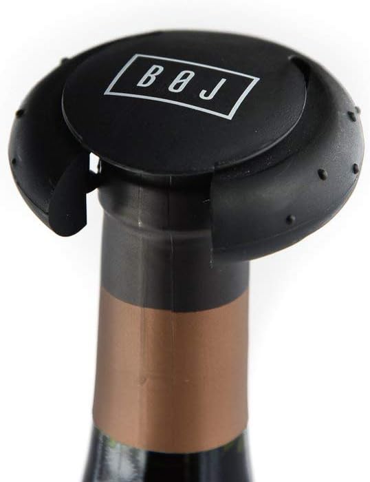 BOJ Self Pulling Corkscrew and Cap Cut Foil Cutter, Handheld Wine Opener Vintage Style, Gray Silver and Black