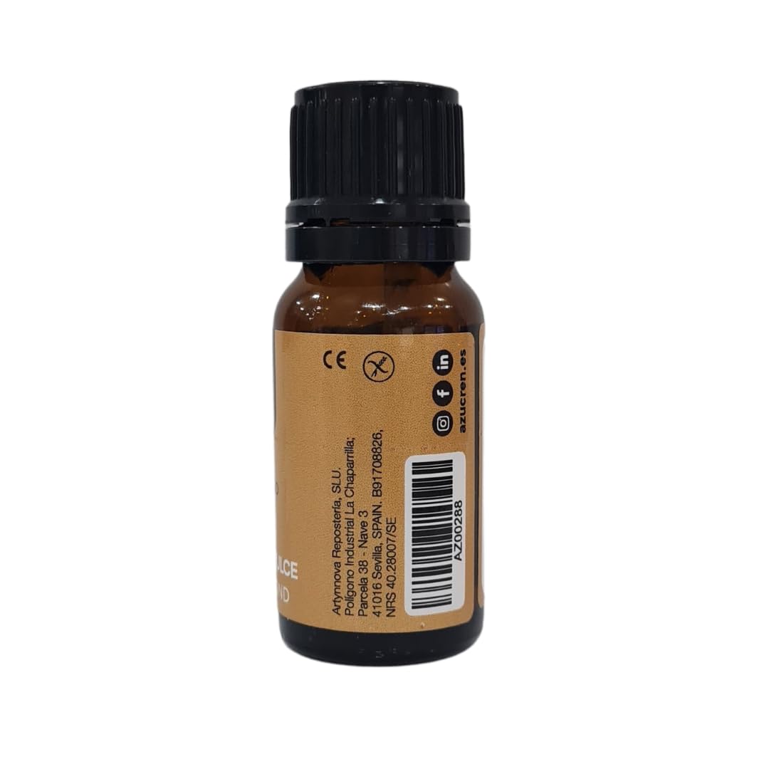 zucren - Saborizante para Repostería - Aporta Aroma y Sabor a tus Tartas, Bizcochos y Galletas -10 ML (Almendra Dulce)