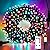 suddus Multicolor Christmas Tree Lights, 100 LED 8 Modes Blinking Christmas Twinkle Lights with Remote, Colored Christmas String Lights for Outdoor Indoor Party Decoration, Plug in, Connectable