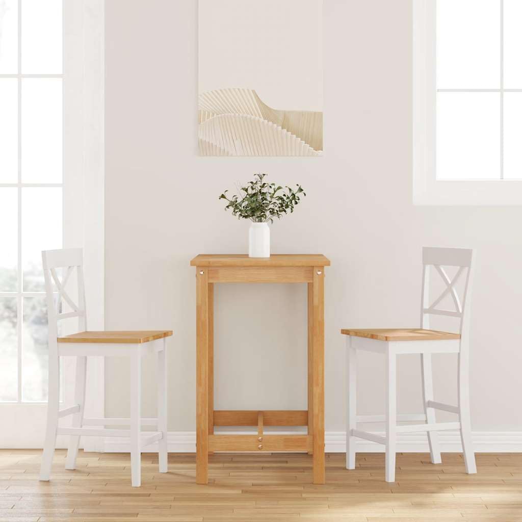 Tabourets de bar scandinaves blancs de 60 cm pour cuisine et repas