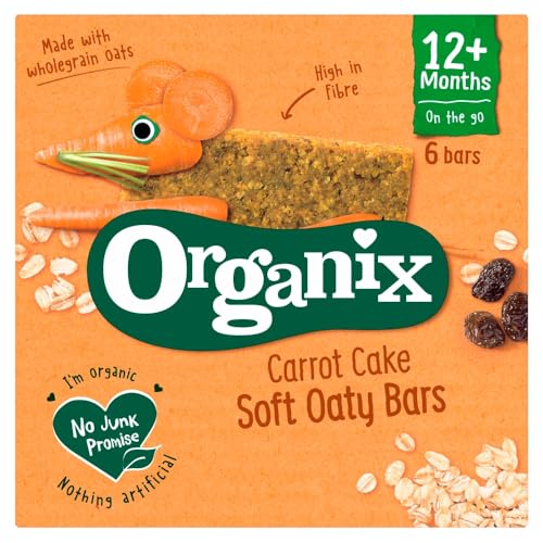 Organix Carrot Cake Soft Oaty Bars 12+ Months 6 x 23g (138g) ()