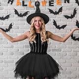 AUYAO Damska Tiulowa Spódnica Tutu - Klasyczna Baletowa Halka w Stylu Lat 50., Elastyczna do Tańca