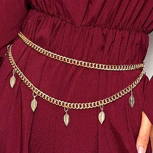 MultiLayer Metal Waist Chain Belt Belly Chain Punk Chain for Women and Girls4