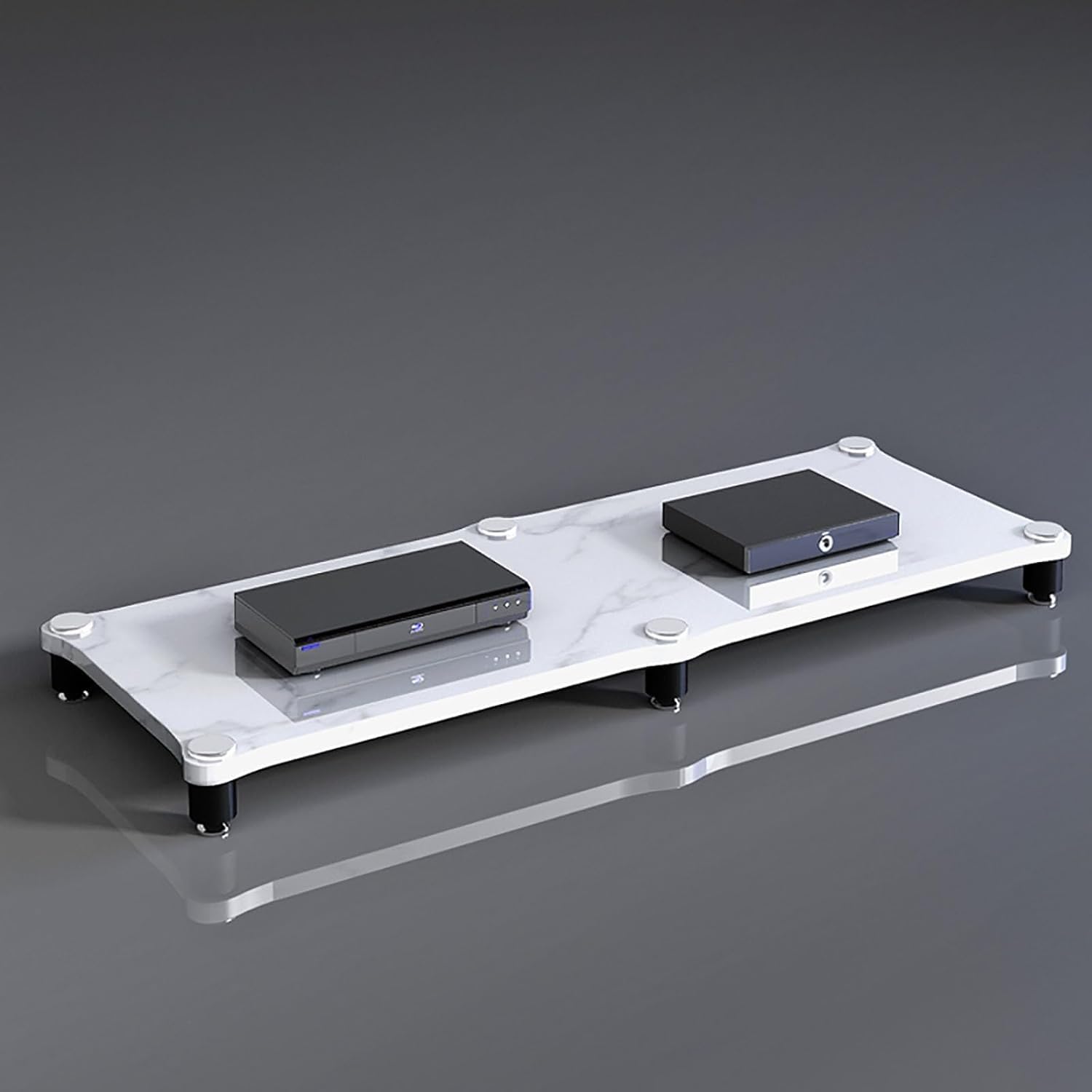 Scaffale da gioco con supporto audio per soggiorno, costruzione robusta, ideale per dispositivi video e audio, adatto per proiettori e console di gioco