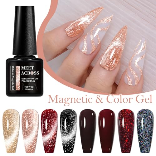 Set de esmaltes en gel para uñas 8 piezas miniatura 3