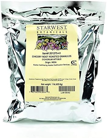 Starwest Botanicals Chicory Root Roasted Granules, 1 Pound