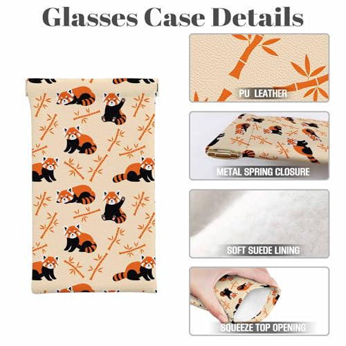 Image of Dragonfly Glasses Case Lightweight Glasses Cases PU Sunglass Organizer Eyeglasses Case Glasses Cases For Men Women