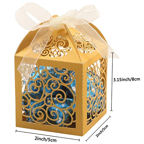 Buy KPOSIYA 100 Pack Wedding Favor Boxes Laser Cut Boxes Party Favor