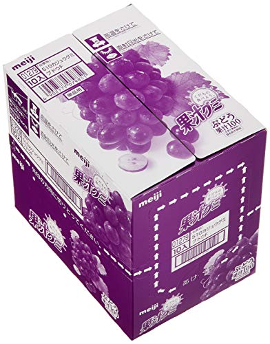 Meiji juice gummy grape 51g ~ 10 bags