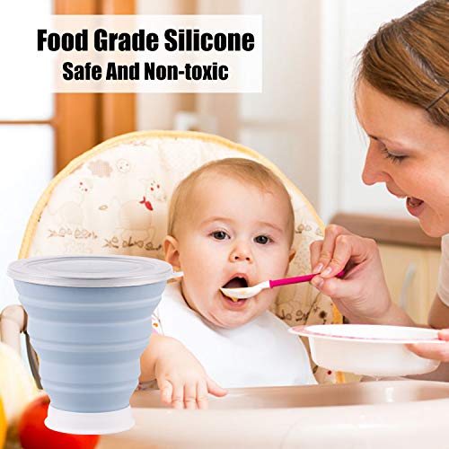 MaxMerry 4 Pezzi Tazza da Viaggio in Silicone