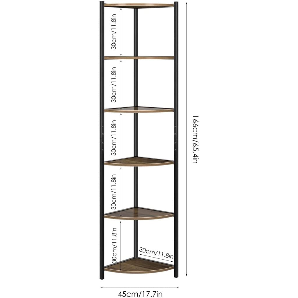 Industriële Stellingkast - 4-Lagen - Metalen Frame met Houten Planken