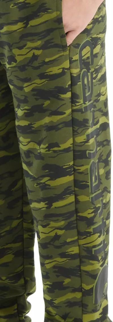 Carhartt Youth Kid's CK8446 Logo Fleece Camo Sweatpant - Boys, Green Camo Print - Medium (10/12) - Image 5