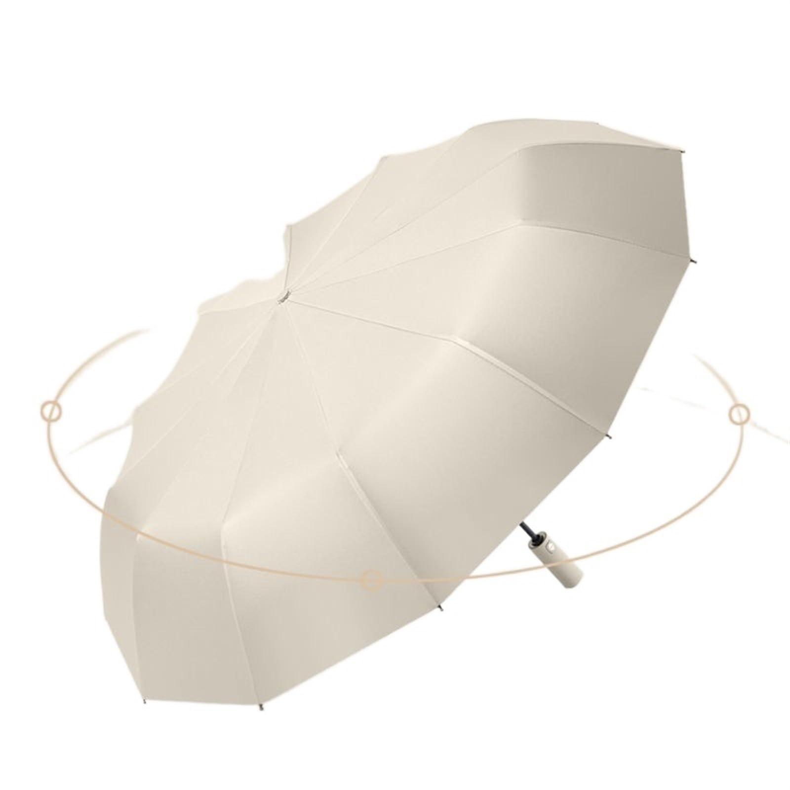 Grand parapluie pliant haut de gamme automatique résistant aux fortes pluies - 6