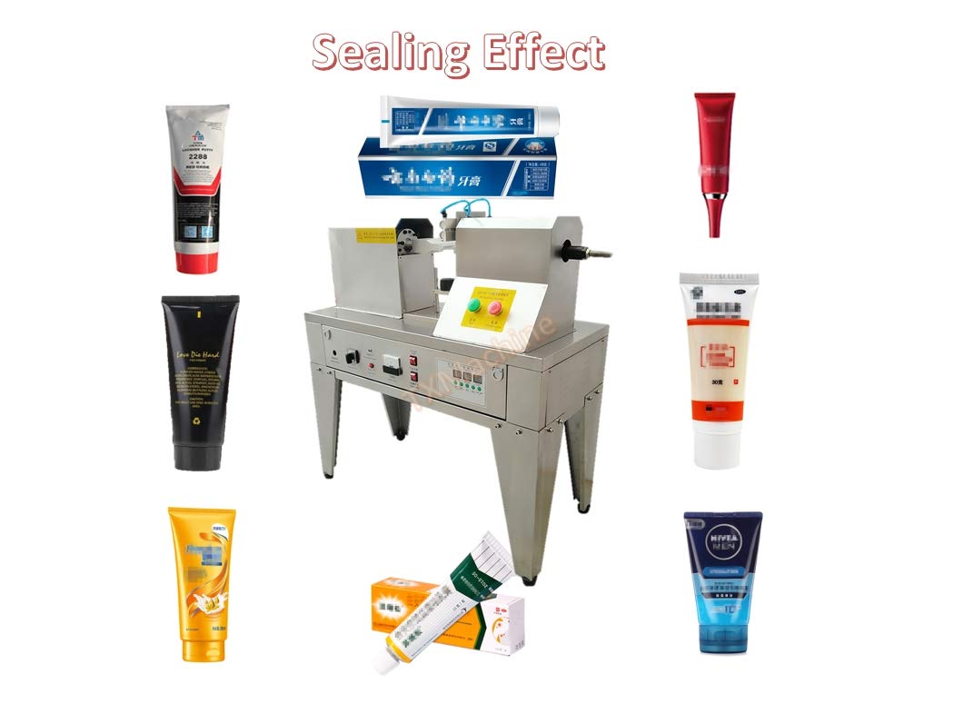 TXMACHINE® Ultrasonic Plastic Tube Sealing Machine tube tail welding sealer cutter with printing function (110V/60HZ, 5-80MM/0.19-3.149inch sealing diameter)