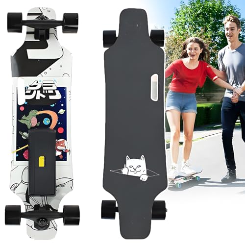 ErShangMao Longboard Elettrici Migliorati con Telecomando - capacità 90 kg,