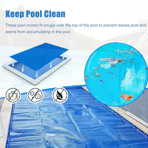 Cubierta rectangular antipolvo de 7,6 m para evitar la suciedad en piscinas elevadas 5