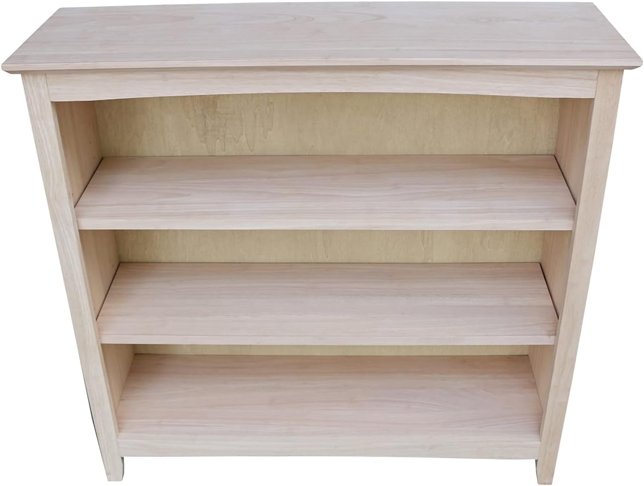 International Concepts 38" Wide Shaker Bookcase - 36 in H - Unfinished