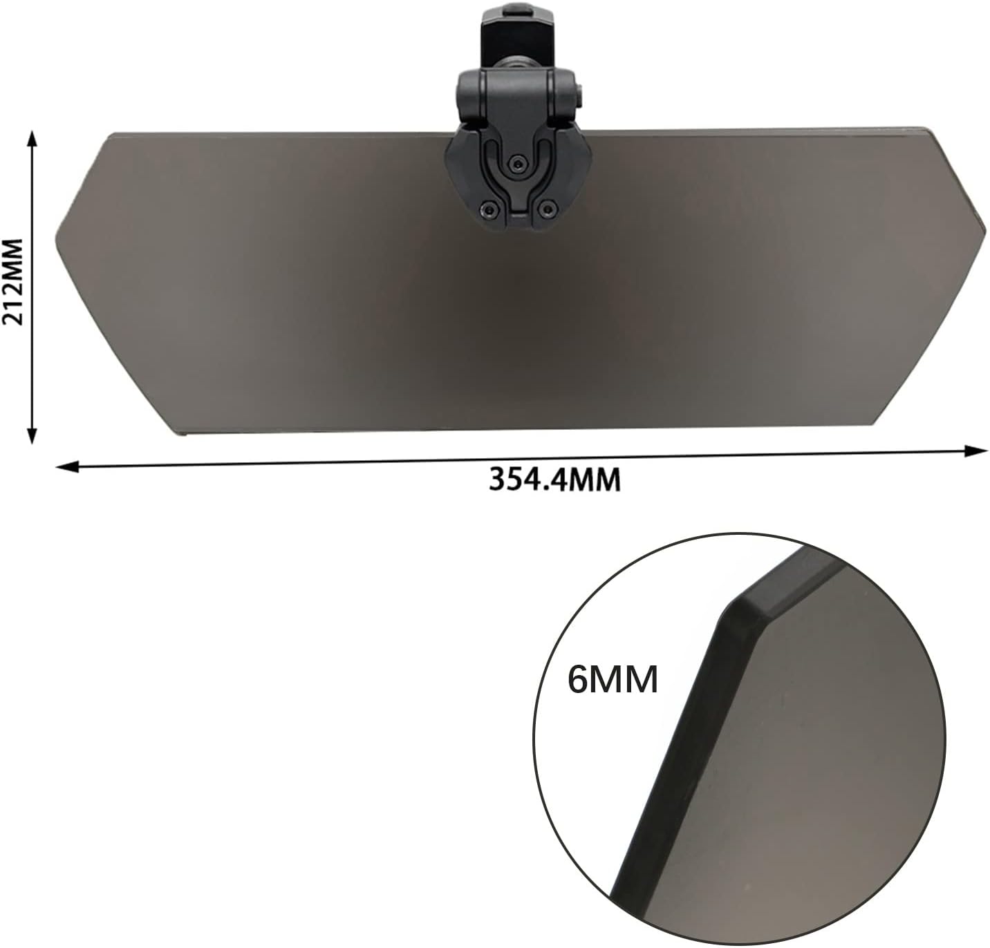 PACEWALKER UTV Sun Visor for UTV Side X Side 1.5”-2” Roll Bars Protect from UV Ray with Windshield Compatible with Polaris Ranger RZR Can am Maverick X3 Kawasaki