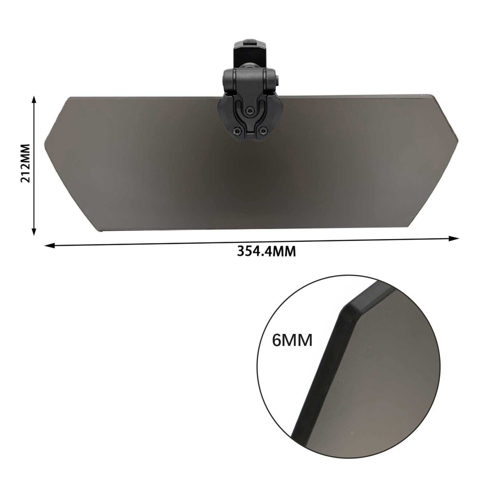 PACEWALKER Pare-soleil pour SSV/UTV – Compatible avec arceaux de sécurité de 3,8 à 5,1 cm, protège des UV avec pare-brise, compatible Polaris Ranger, RZR, Can-Am Maverick X3 et Kawasaki