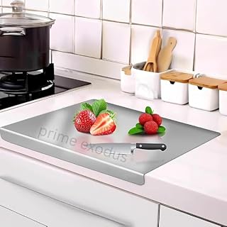 PRIME EXODUS Stainless Steel Chopping Board | Steel Kitchen Counter top for Cutting, Vegetable Chopper, for Meat & Veggies Price In India
