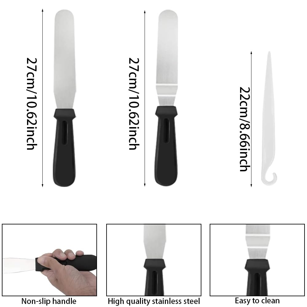Cadre à Pâtisserie Rectangulaire Extensible En Inox Premium Avec 2 Spatules - Ajustable 18-33 Cm X 28-53 Cm Pour Gâteaux Mousse