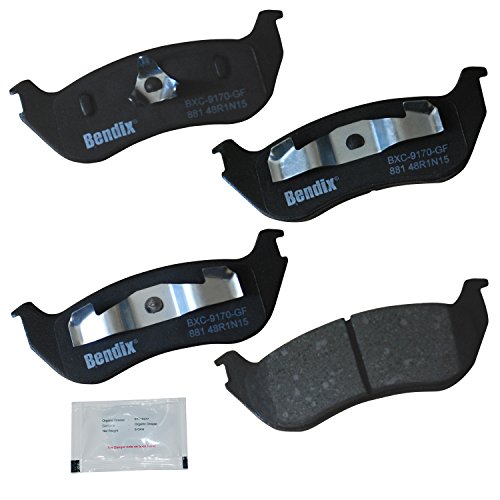 Image of Bendix Priority1 CFC881 Ceramic Rear Brake Pads for Ford Explorer 2005-2002, Explorer Sport Trac 2003, Mercury Mountaineer 2005-2002