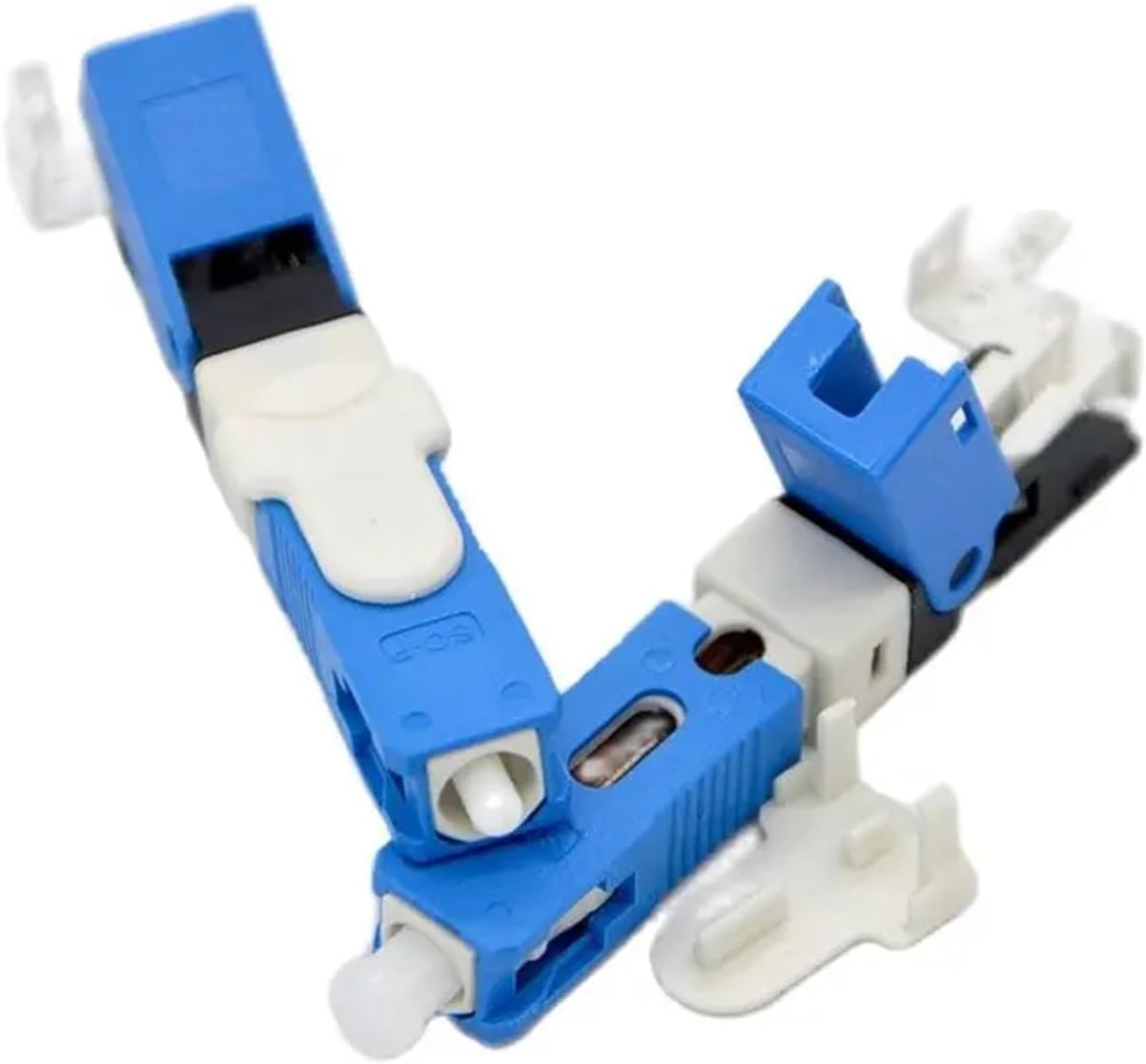 Fiber Optic Fast Connector Embedded SC 200pcs Single Mode Fiber Optic Fast Connector FTTH Embedded Field Assembled SC/UPC ESC250D Optic Fiber Quick Connector