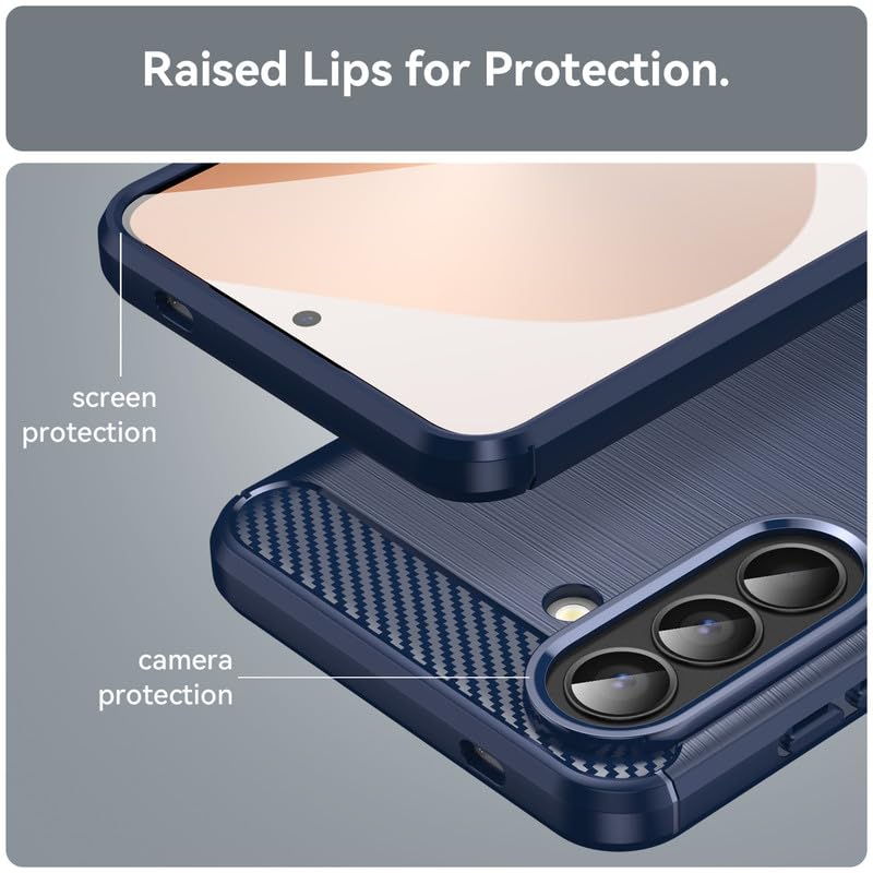 Image of Basic Case for Samsung Galaxy A37 5G (Carbon Fibre Blue)