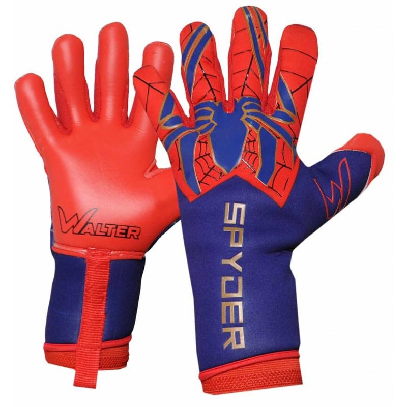 WALTER Guanti da Portiere Professionali Modello Spyder - Quattro Colori - Tutte Le Taglie
