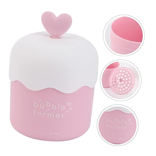 Miniatura 7 de 1 máquina de burbujas manual de espuma de leche espumador de burbujas champú espuma látigo espumador facial Copa espumador Pp Pink Bubble Maker Face