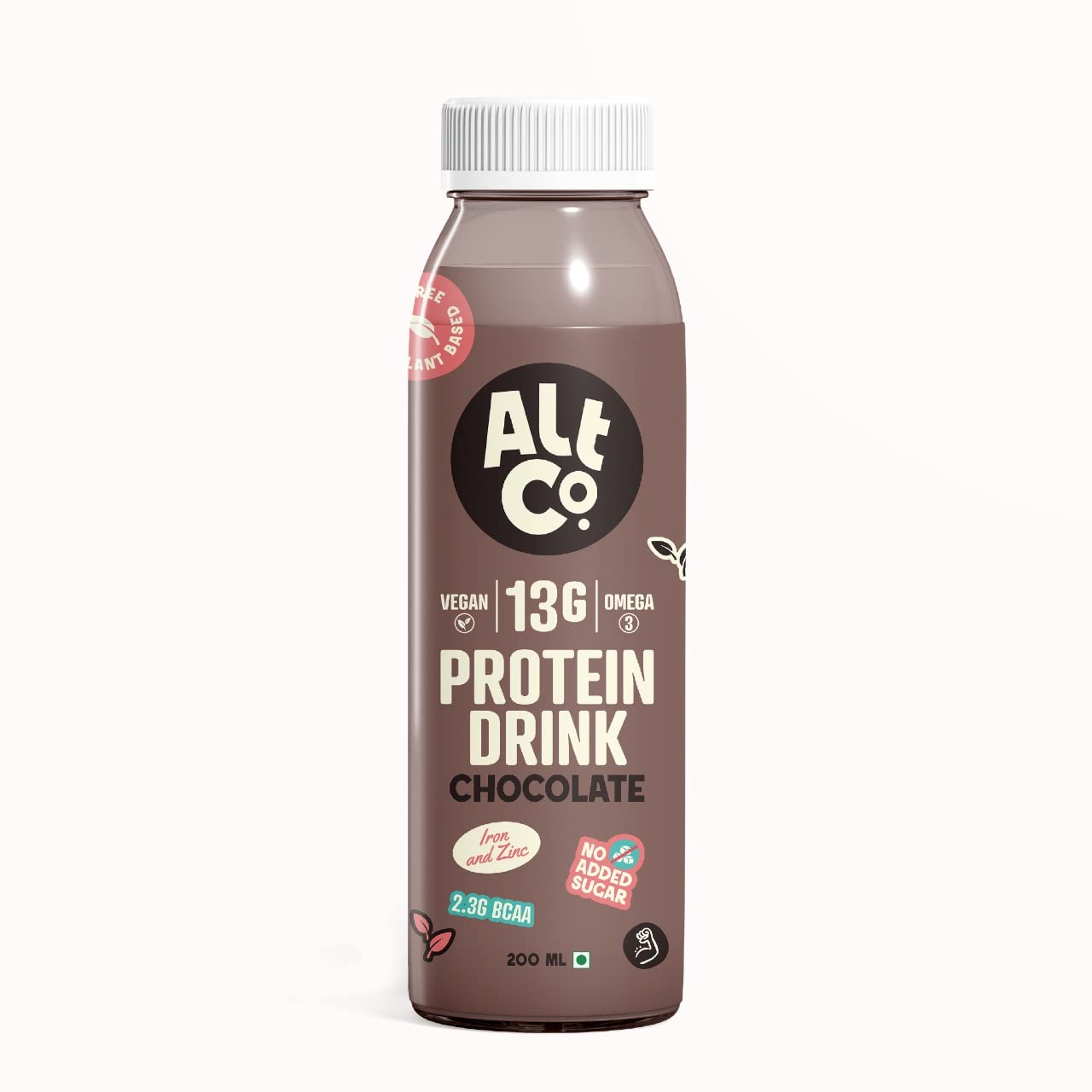 Alt Co. Vegan Protein Drink Chocolate 13Gm of Plant Protein Omega