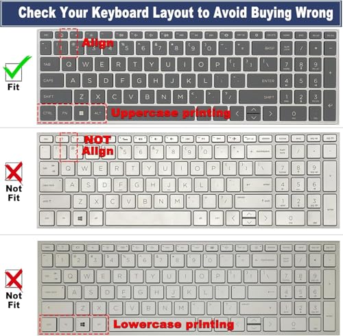Protector de teclado para laptop HP 15.6 pulgadas 15-fc/fd miniatura 2