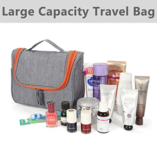 Cozycabin Hanging Toiletry Bag Travel Toiletry Kit For Men Women Toiletries Water Resistant With Mesh Pockets & Sturdy Nylon Hanging Hook Shower Bag, Organizer For Travel Accessories #TOP4