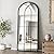 ZMYCZ Mirror Full Length, 71"x32" Large Arched Mirror, Window Pane Wall Mirror, Black Full Body Mirrors, Oversize Farmhouse Standing Mirrors Hanging or Leaning for Living Room, Entryway, No Stand