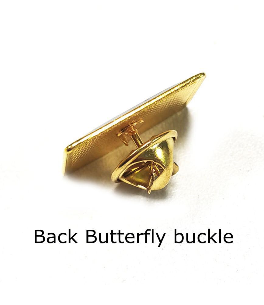 vmcoatdu Brazil Flag Rectangle Pin Badge International Travel Brooch Metal Alloy Souvenir Pin for Hat Clothes Backpack (Brazil)