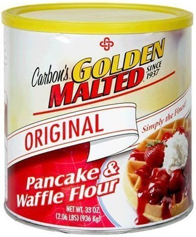 Golden Malted Pancake & Waffle Flour, Original, 33-Ounce Can