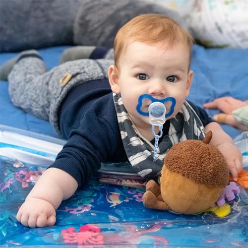 RDNKVB 4pcs Silikon Knopf Ring Schnuller Adapter Silikon Dummy Schnuller Halter Clip Adapter Ring Silikonring für Schnuller