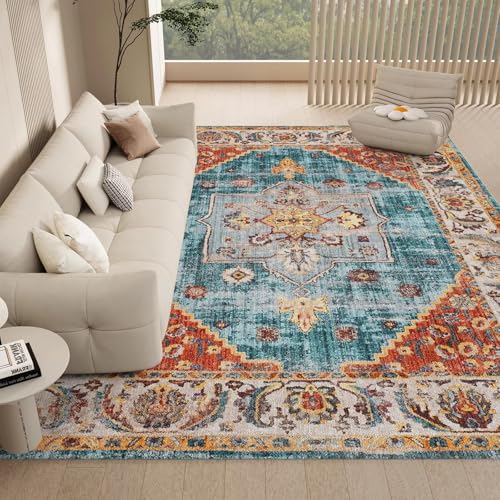 Tapis bohème lavable résistant qui ne perd pas ses poils