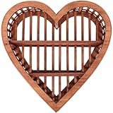 Étagères en forme de cœur : polyvalentes, ces étagères en bois peuvent servir à ranger et exposer de petits objets, des petits ornements, etc