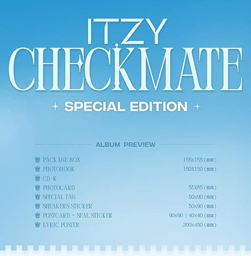 Miniatura 2 de DREAMUS ITZY - CHECKMATE EDICIÓN ESPECIAL Álbum+juego de tarjetas de fotos de mensaje extra (B ver.) (JYPK1428)
