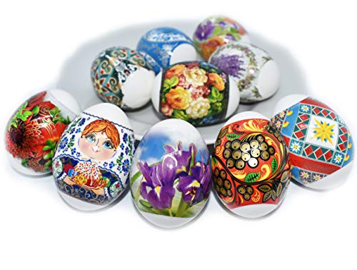 Pack 10 Thermo Heat Shrink Sleeves - Easter Egg Decorating Kit - Ukrainian Pysanky Supplies - Decorative Egg Wraps - Easter Decoration Wraps Pysanka Pysanky - for 70 Eggs by Diximus - Image 6