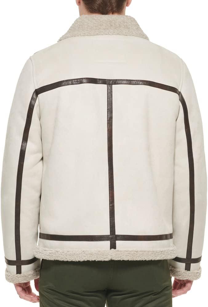 Levi's Men's Faux Shearling Rancher Aviator Jacket - Image 4