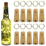 【Fácil de usar e instalar】 - Cada corcho con un interruptor de ENCENDIDO / APAGADO. Fácil de encender y apagar. Nuestras luces para botellas se pueden insertar fácilmente en la parte superior de la botella de vino. No es necesario perforar un agujero en la botella. Simplemente enciende las luces y disfruta de estas fantásticas luces de colores llamativos.