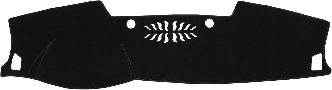 Car Dashboard Cover Mat Compatible for Kia Seltos 2019-2023, Protective Polyester Black Center Console Interior Trim Dash Board Mat