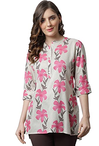 Image of Pistaa's Women's Viscose Relaxed Fit Short Kurti