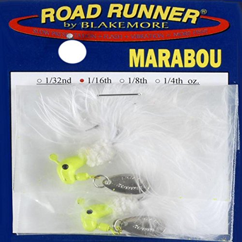 Fishing-equipment marabout 1/16 leurre pêche blanche carnassier Wh/CH