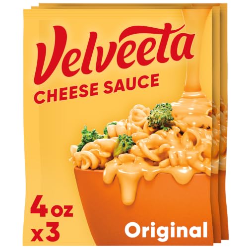 Velveeta Cheese Sauce, 1 Box of 3 Pouches Original, 12 oz