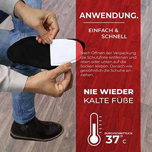 Thermopad Toe Warmers - The Original: 10 Pairs of Heat Pads for 8 Hours of Heat, Instant Use Foot Warmers, Extra Warm Foot Warmers, Ideal for Outdoor Activities & Ski Shoes, Foot Heat Cushion - Image 3