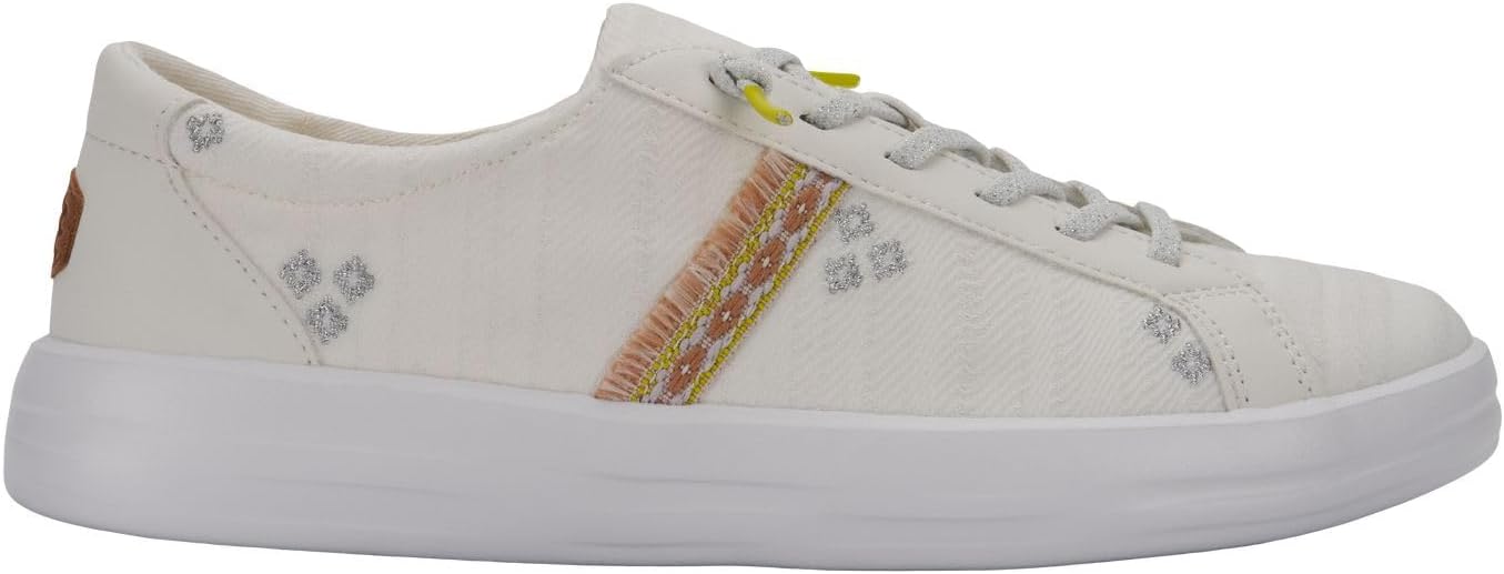 HEYDUDE Womens Karina Cottage Crochet | Lightweight Slip-On Casual Shoes | Comfortable Travel-Friendly Sneakers