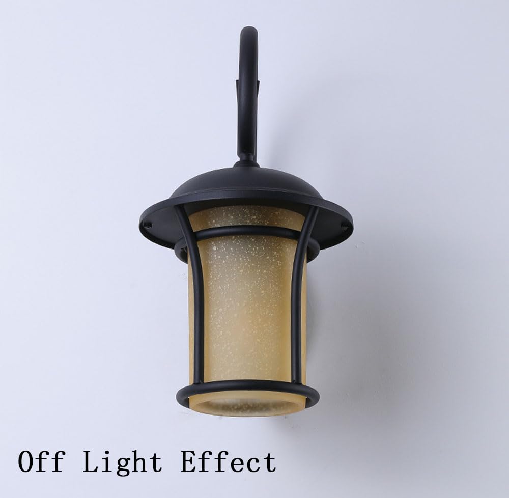 Wandlampe Vintage Landhaus Wandlaterne Außen Antik Wetterfest IP44 E27 Rustikale Balkon Lampe Outdoor Metall Außenleuchte Balkon Hof Fassaden Flur Veranda Gartenlampe Lampenschirm Aus Milchglas